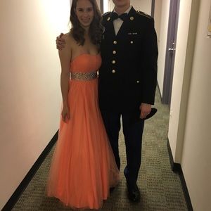 Peach prom dress!